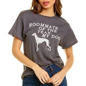 Wildfox • Keke Roommate Of The Year My Dog Graphic Tee Size Small NWT